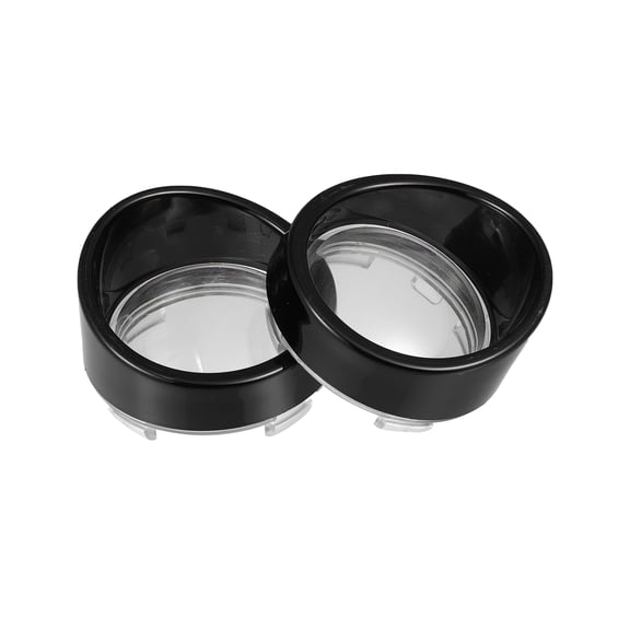 2pcs Transparent Motorcycle Turn Signal Light Lens Cover with Black Visors for Harley Dyna Street Glide Softail
