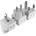 2pcs Travel Adapter Set 2 in 1 to Africa, S. Africa, Nigeria, Ghana
