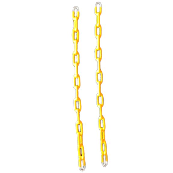 2pcs Tree Swing Plastisol Coated Swing Chain Steel Chain for Outdoor Swings for Children Rope Swing