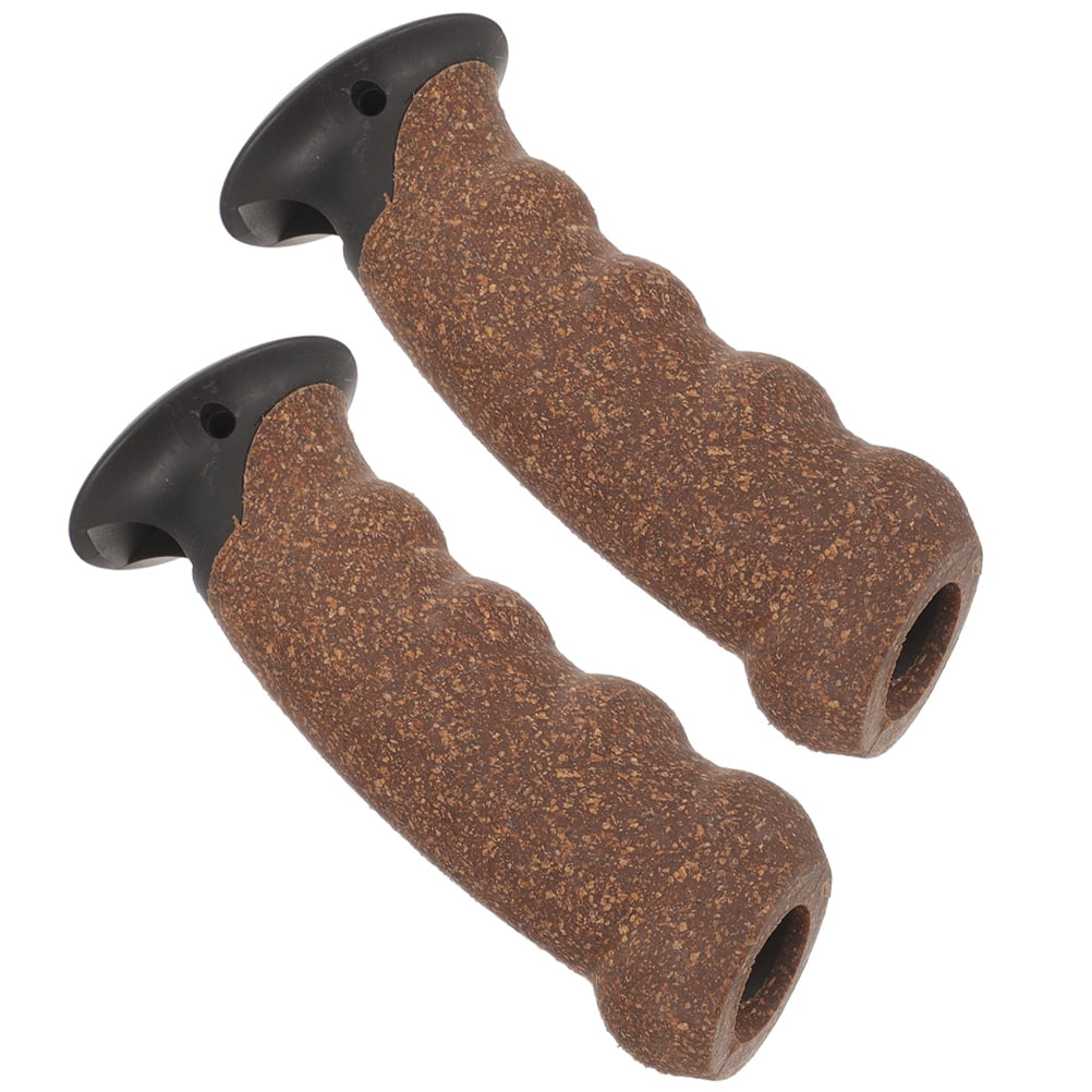 2pcs Trekking Pole Handle Cork Hiking Pole Grip Cork Walking Stick Handle Replacement Cork Handle