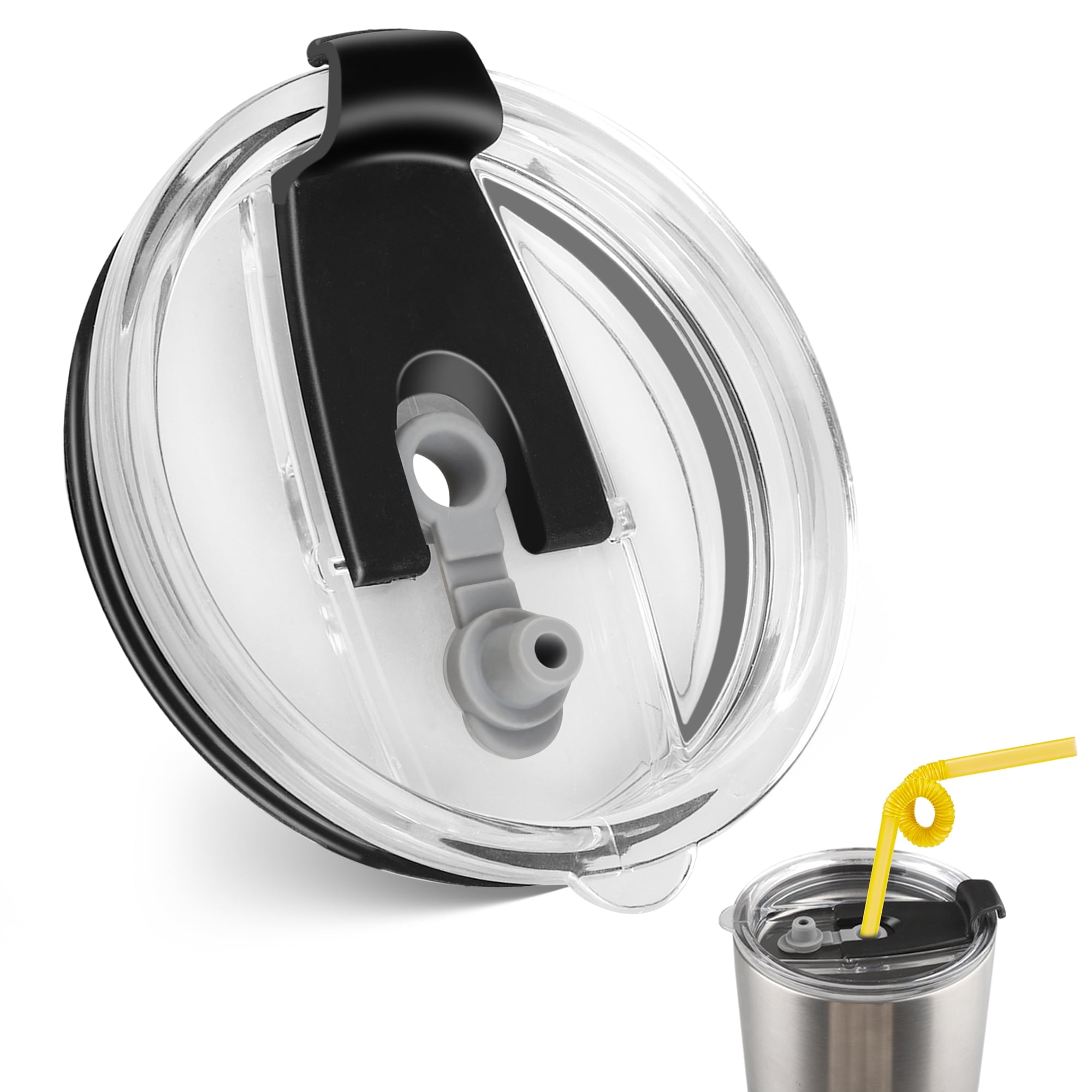 2pcs Tumbler Replacement Lids Fit for 30oz YETI Rambler, Ozark Trail