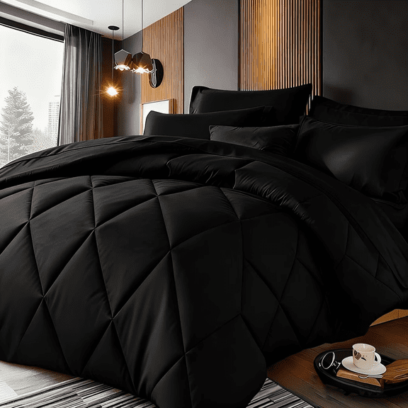 2pcs Twin Minimalist Luxurious Diamond Grid Large Size Comforter Soft Microfiber Breathable Easy Care for All Seasons Bedding with Down Altemative 1 Comforter And 1 Pillowcase Bedroom Decor