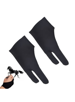6Pcs Two Finger Gloves Tablet Drawing Gloves Anti Touch Gloves