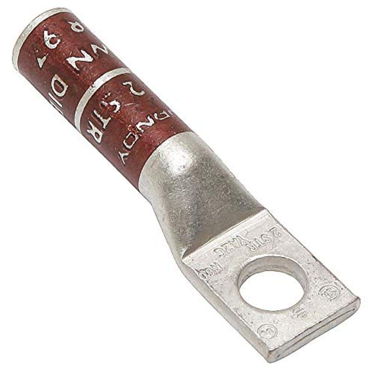 2pcs Two Hole Hylug Code Conductor Standard Barrel Copper Compression