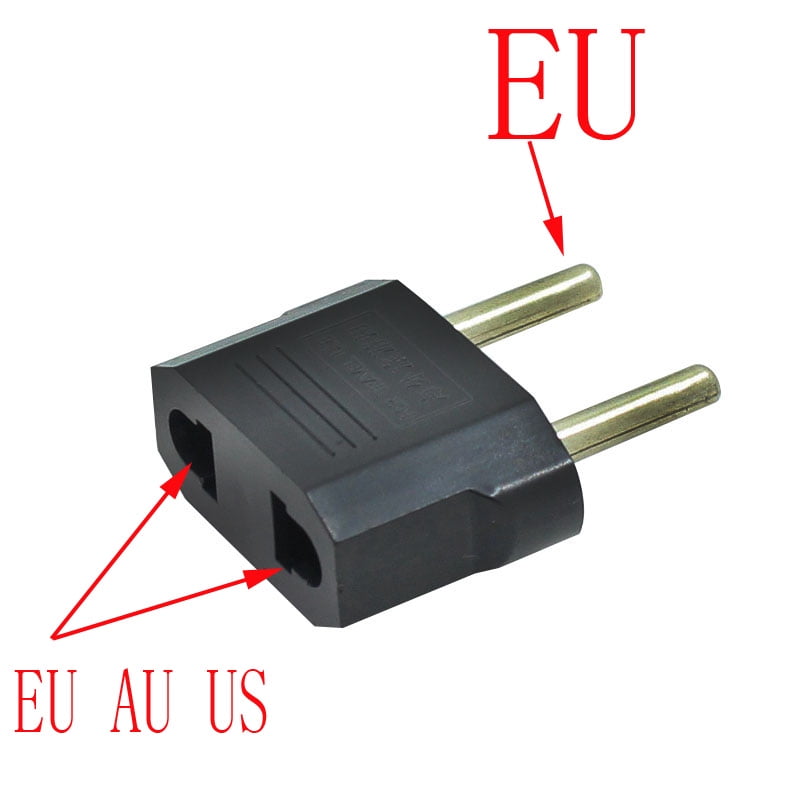 2pcs US To EU Plug USA To Euro Europe Travel Wall AC Power Charger
