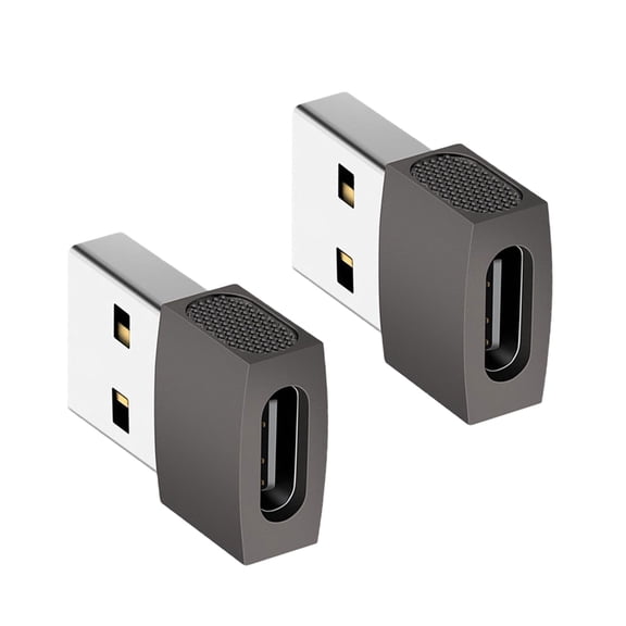 2pcs USB A Male To Type C Female Adapter Connectors For Versatility Device Use