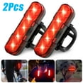 2pcs USB Rechargeable LED Bike Tail Light, EEEkit Bright Bike Tail