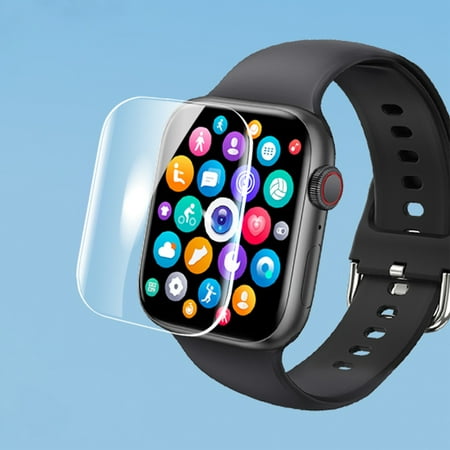 2pcs UV Liquid Tempered Glass Screen Protector Transparent for Apple Watch Series 10 46mm, Full Coverage Bubble Free Clear Film Compatible with iWatch Series 10 46mm with Glue and Lamp, Clear