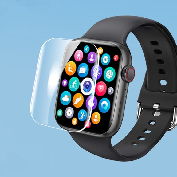 2pcs UV Liquid Tempered Glass Screen Protector Transparent for Apple Watch Series 10 46mm, Full Coverage Bubble Free Clear Film Compatible with iWatch Series 10 46mm with Glue and Lamp, Clear