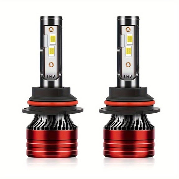 2pcs Ultra Bright LED Headlight Bulbs, 9007/HB5, 160W, 25000LM, 6500K White - Easy Install with Cooling Fan, Long-Lasting & High Luminous Efficiency