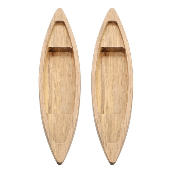 Mobestech 2Pcs Handcrafted Wooden Sailboat Model Nautical Tabletop Ornament for Ocean Decor