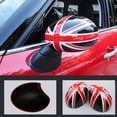 thumbnail image 1 of 2pcs Union Jack UK Flag Mirror Covers for MINI Cooper R55 R56 R57 Black/Red, 1 of 11