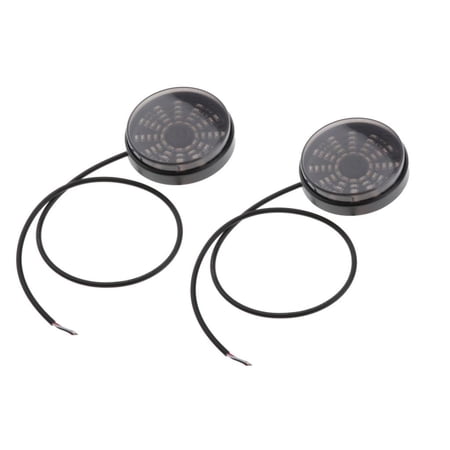 2pcs Universal 12 Lights Driving Lamp Front Rear Side Marker Indicators Lighting for Truck, Car, ATV, Trailers, RV And Blue
