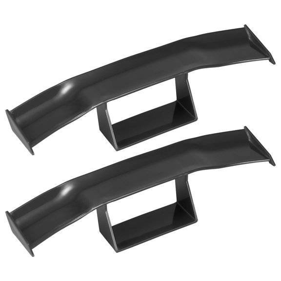 2pcs Universal Auto Car for Mini Spoiler Wing Decoration ABS Black 6.69"x1.38"x1.38"