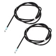 thumbnail image 1 of REGALWOVEN 2pcs Universal Black Bicycle Mountain Bike Back Brake Cable Wire 175cm Long, 1 of 3