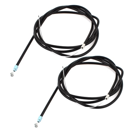 REGALWOVEN 2pcs Universal Black Bicycle Mountain Bike Back Brake Cable Wire 175cm Long