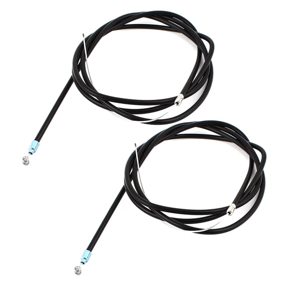 REGALWOVEN 2pcs Universal Black Bicycle Mountain Bike Back Brake Cable Wire 175cm Long