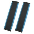 thumbnail image 1 of 2pcs Universal Car Seat Belt Cover Pads Faux Leather Shoulder Seatbelt Pads Cover Driving Black Blue, 1 of 7
