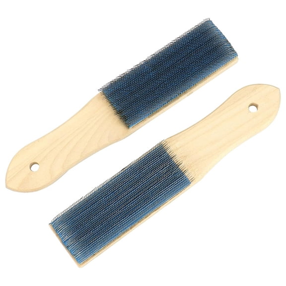 2pcs Universal File Cleaner Carded, 8" Blue File Card and Brush for All File Types File Brush Accessories File Brush