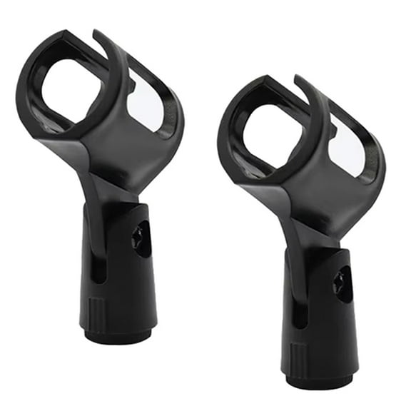2pcs Universal Microphone Stand Clips Adjustable Mic Clamp Mount Holders for Secure and Flexible Placement