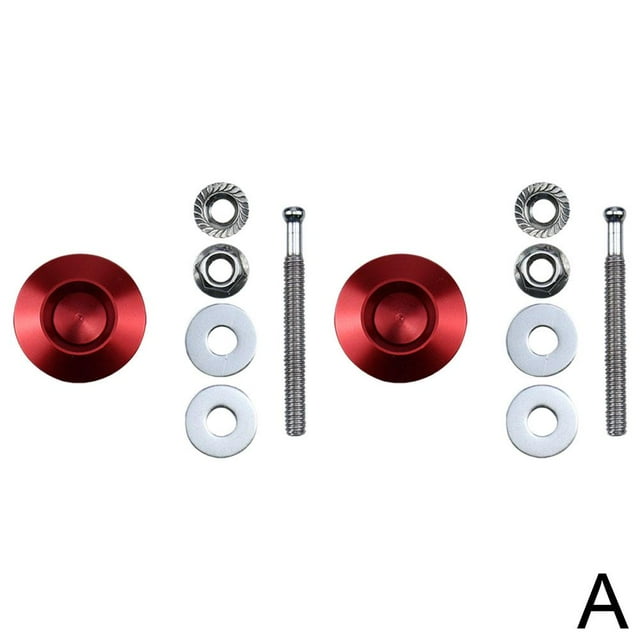 2pcs Universal Modified Car Latch Push Button Billet Latch Pin