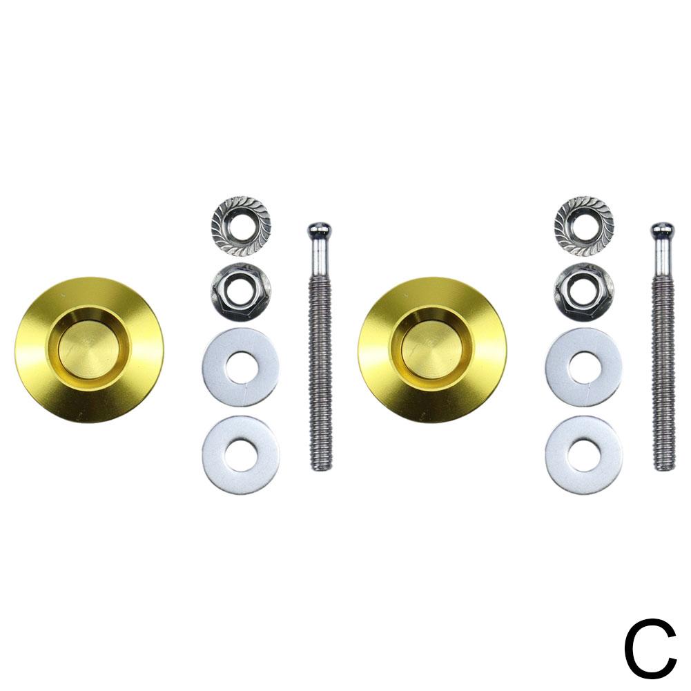 2pcs Universal Modified Car Latch Push Button Billet Latch Pin
