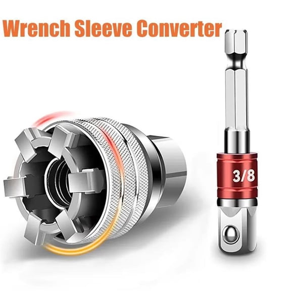 2pcs Universal Socket, Super Socket Fits for Standard 10 to 19mm, Metric 3/8 to 3/4in, Tool Gifts for Men/Dad/Father/Husband, Christmas Fathers Gift
