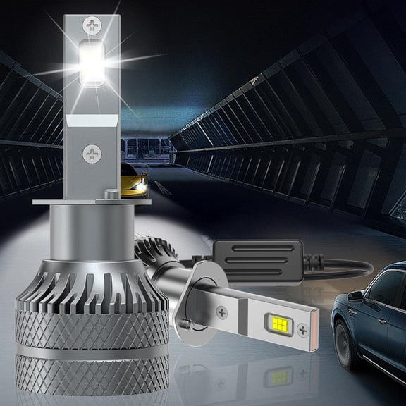 2pcs-Universal Super Bright LED Headlight, 6500K White Light, 95000 Lumens, H1, H4, H7, H11, Weather Resistant, 260W High Power, Providing Night Lighting, Brightness Increased By 800%, HB3/9005, HB4/