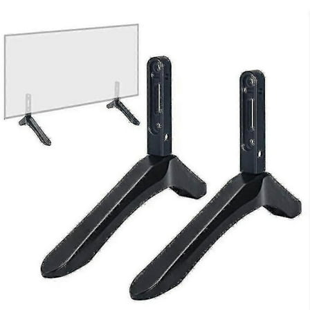 2pcs Universal Tv Stand Base Mount Compitiabe With 32-65 Inch Samsung Vizio Sony Lcd Tv Lg Tv Black Television Bracket Table Holde