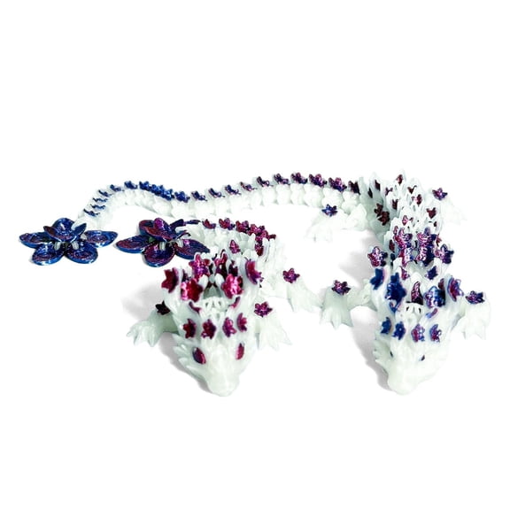 2pcs Upgraded 3D Printed Cherry Blossom Dragon and Egg Easter Egg with Animal Inside Birthday Gift
