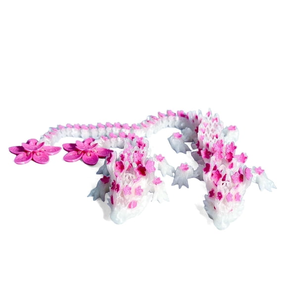 2pcs Upgraded 3D Printed Cherry Blossom Dragon and Egg Easter Egg with Animal Inside Birthday Gift