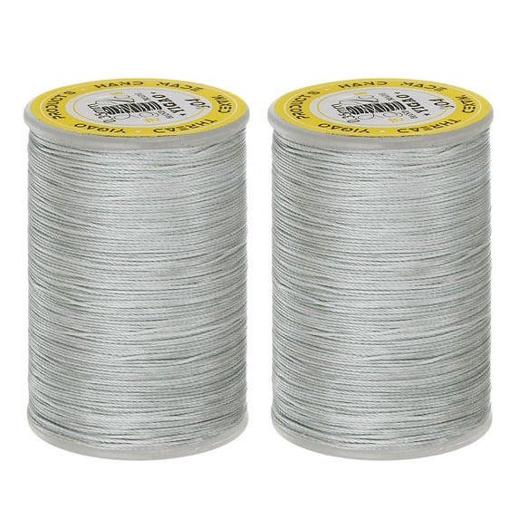 2pcs Upholstery Sewing Thread 328 Yards 300m Polyester String, Grey
