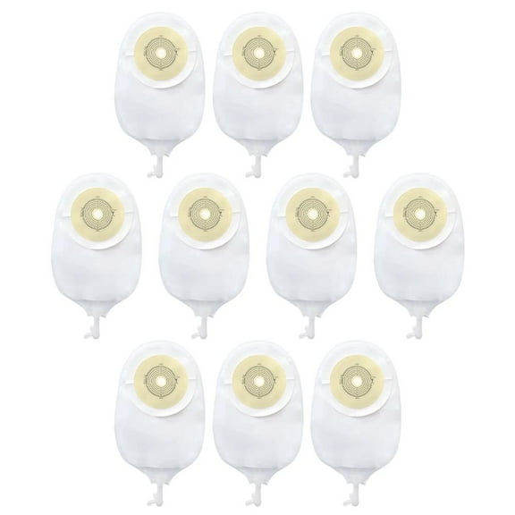 2pcs Urostomy Bags Colostomy Bags Two Piece Drainable Pouches Stoma Look And Hoop E5M6 Care With Ileostomy L9X1