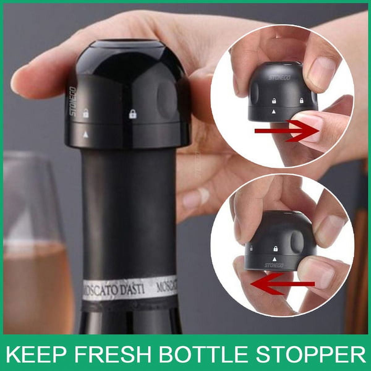 Kitchen Gadgets ZKCCNUK 2022 NEW 2 In 1 Red Wine Stopper Champagne