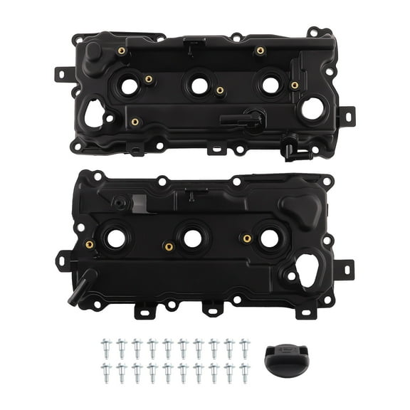 2pcs Valve Covers Set for Nissan Altima Pathfinder JX35 QX60 3.5L V6 2007-2014