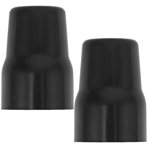 Homoyoyo Valve Trim Cover PVC Black for Home Aesthetic and Water Protection 2Pcs