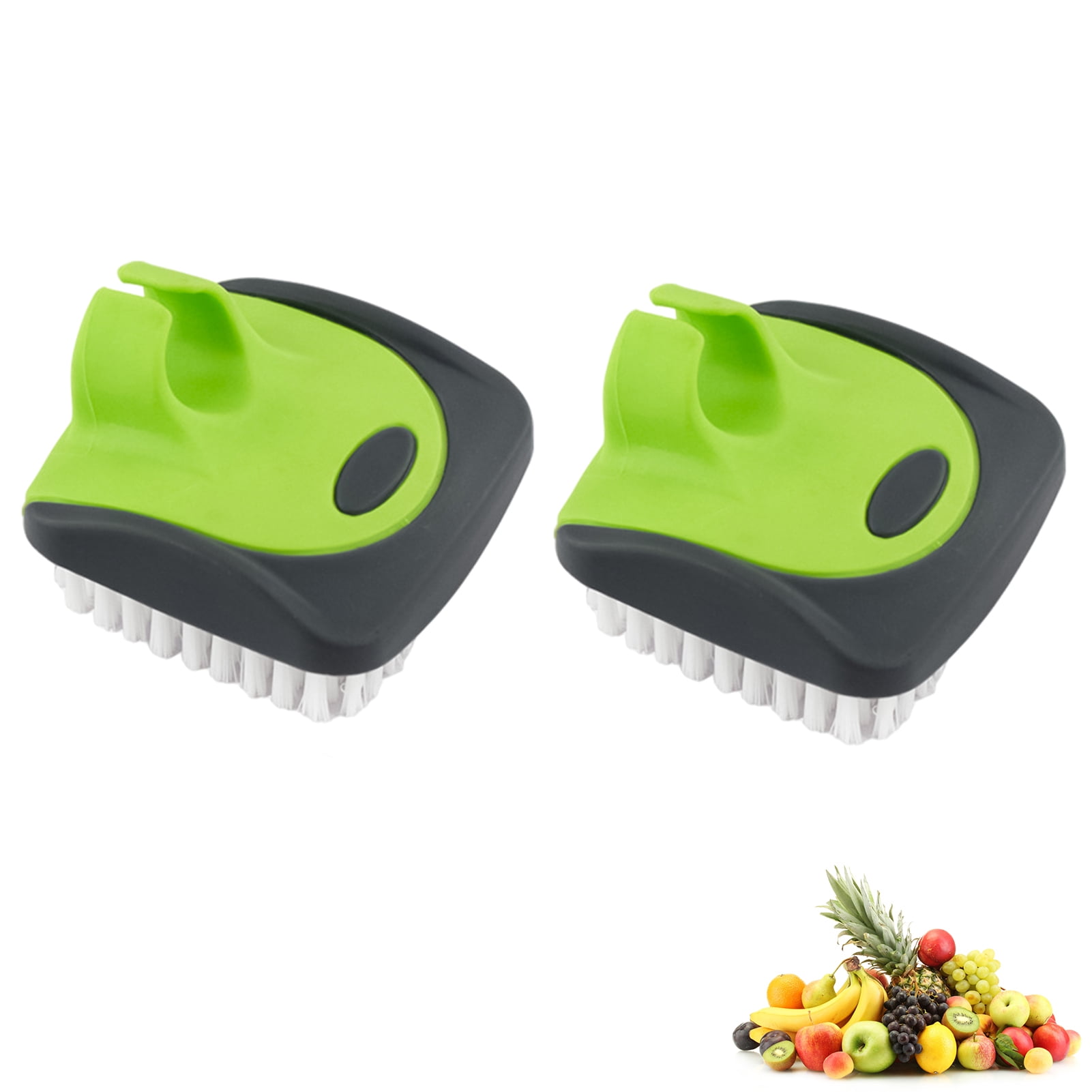 NicheMkt Vegetable Brush, Beechwood Handle, Natural Bristles (Hard and  Soft) for Cleaning Potato, Carrot, Celery, Cucumber, Onion, Avocado and  Fruits