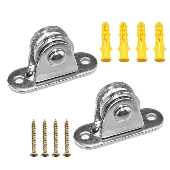 2pcs Versatile Stainless Steel Cable Pulley Set Cable Pulley Set Suitable for Steel Wire Rope or Other Ropes