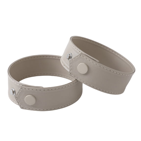 2pcs Versatiles Leather Cuff Unique Styles Wristband with Alloys Buckles for Fashion Enthusiasts