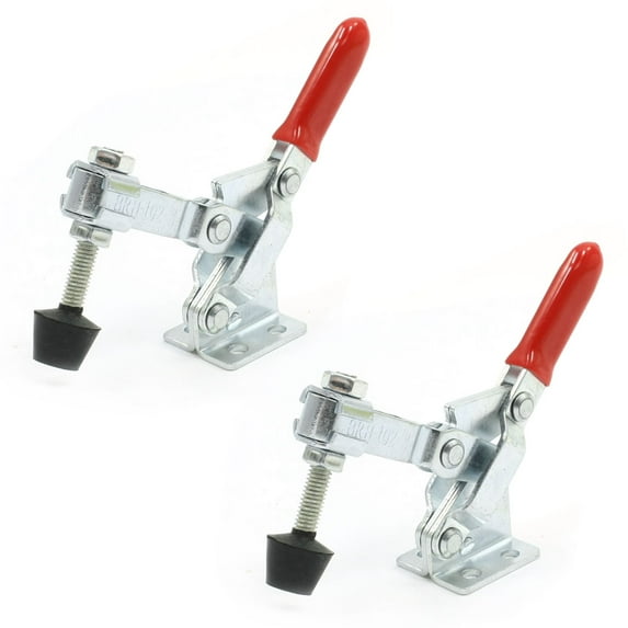 2pcs Vertical Metal Toggle Clamp 180Kg 397 Lbs Holding Capacity 102B