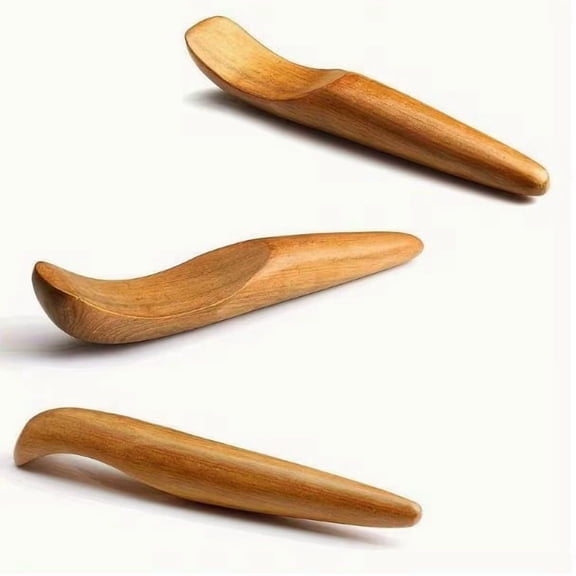 2pcs Vietnamese Fragrant Wood Massage Sticks - Handheld Gua Sha Tools for Deep Muscle Relaxation and Wellness Enhancement