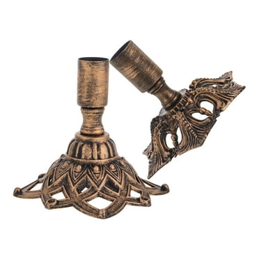 2pcs Vintage Candlestick Holder Antique Bronze Taper Candle Holder Decorative Table Centerpiece for Wedding Halloween Christmas Party