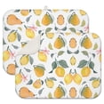 thumbnail image 1 of 2pcs Vintage Lemon and Bees Kitchen Mat Quick Dry Absorbent Microfiber Countertop Pad Heat Resistant for Hand Wash Dishes, 1 of 4