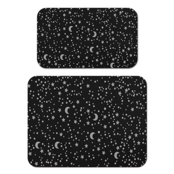 2pcs Vintage Steampunk Astronomy Coffee Maker Mat - Reusable Absorbent Kitchen Counter Mat for Home & Office