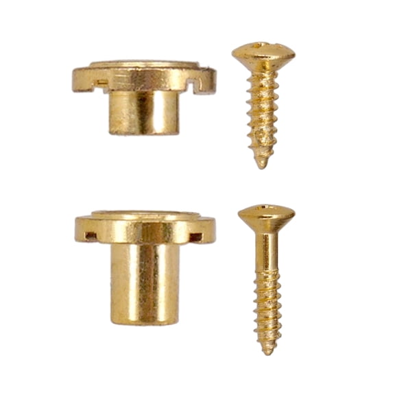 2pcs Vintage String Trees Strings Retainer With Screw Round Slotted Guides Trees Musical Instrument Accessories