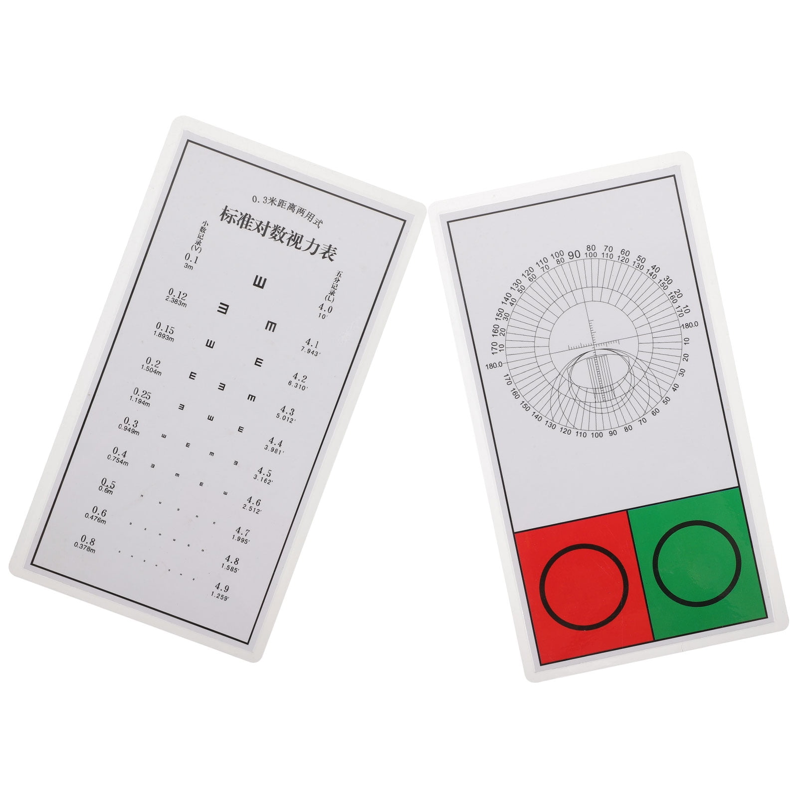 2pcs Visual Exam Chart Children Adults Visual Testing Chart Wall Chart