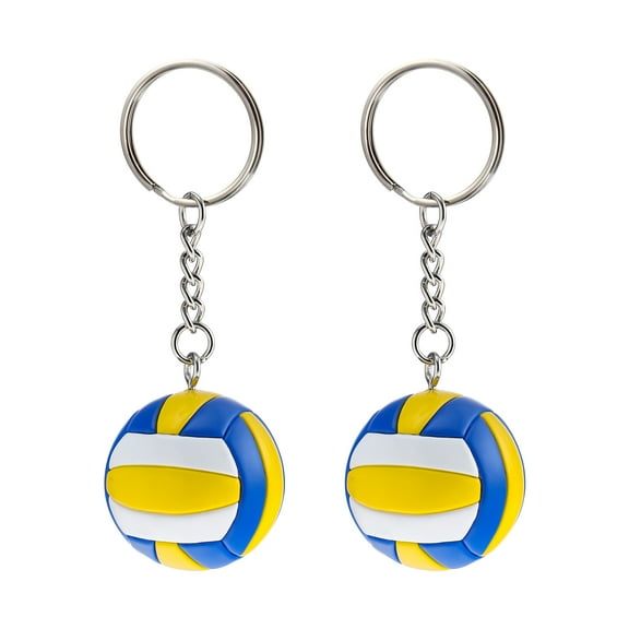 2pcs Volleyball Keychain Theme Key Pendant for Volleyball Fans Party Favors Boys Girls