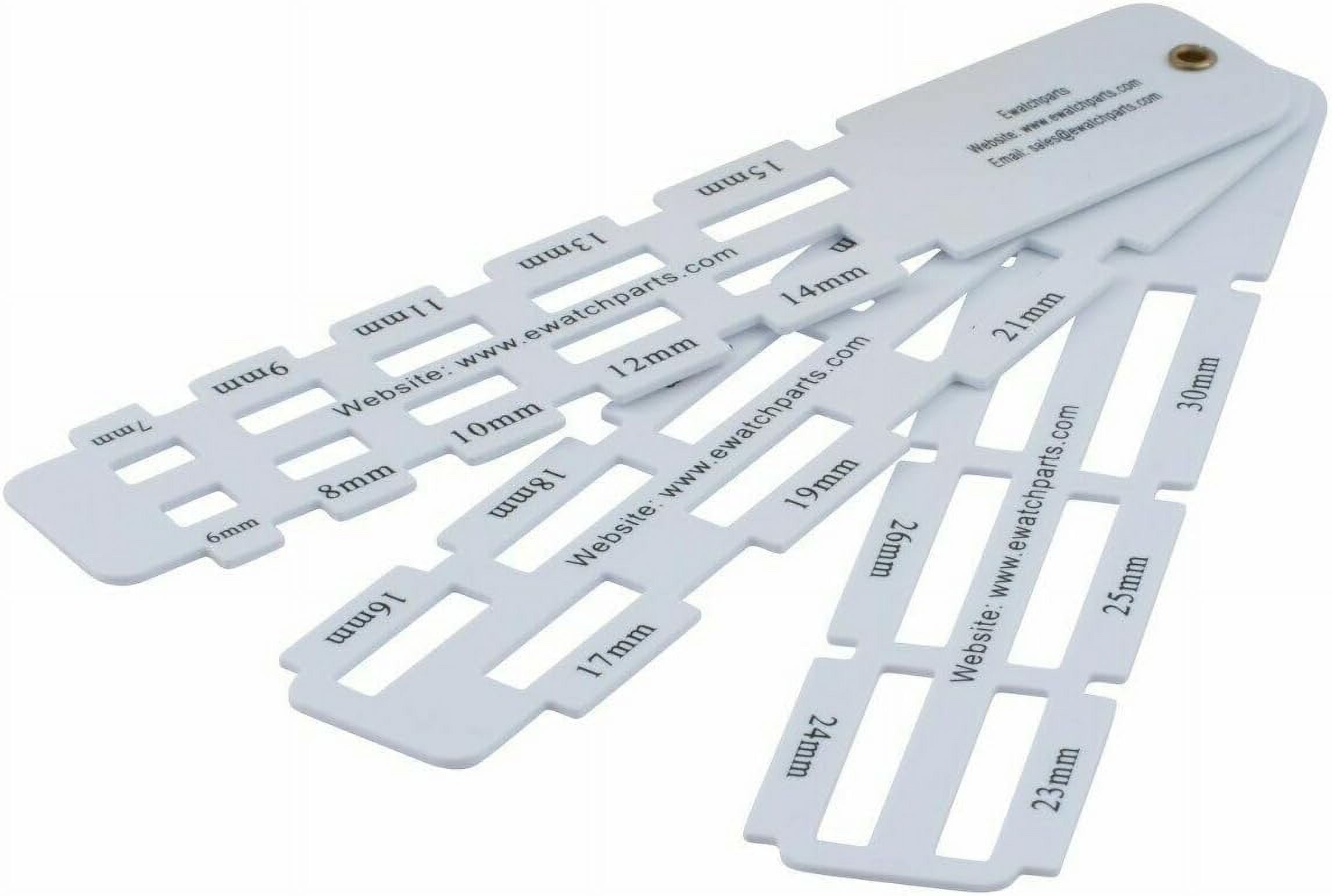 2pcs WATCH STRAP BAND & LUG MEASURING RULER GAUGE COMPATIBLE WITH 6MM