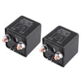 thumbnail image 1 of 2pcs WM686 4 Terminal DC 12V 200A Car Boat Truck Universal Charge Relay Switch Power Black, 1 of 6