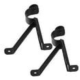 thumbnail image 1 of 2pcs Wall Mount Curtain Rod Bracket Holder Wall Curtain Pole Towel Rack Holder Curtain Poles Brackets, 1 of 6